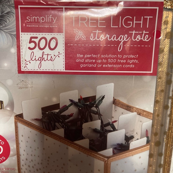NIP Simplify Christmas Light Organizer - Room Light Storage Container - Picture 3 of 6